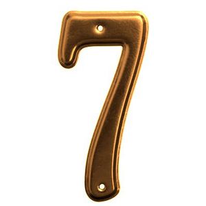 Numero 7 para domicilio color bronceado SC