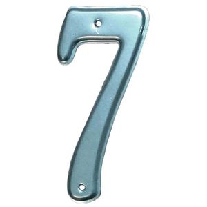 Numero 7 para domicilio color aluminio SC