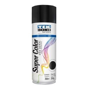 Pintura Tek Bond En Aerosol Uso General 350ml Negro Mate