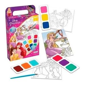 Set Princesas Pintando Con Acuarelas Dju00703