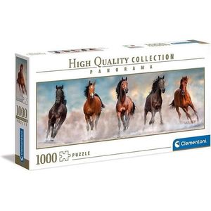 Puzzle 1000 Piezas Panorámico Caballos Clementoni 39607