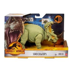 Jurassic World Figura Roar Strikes Sinoceratop Hdx43 Mattel