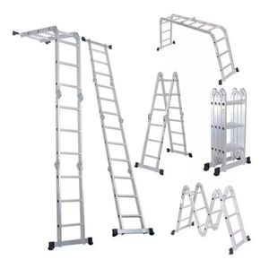 Escalera De Aluminio Multiproposito Pektra Articulada 3.7 M
