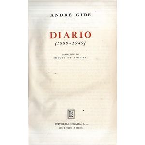 DIARIO - GIDE, ANDRE
