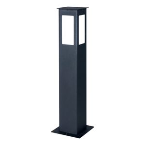 Farol De Piso Ferrolux Exterior Cuadrado 60cm Apto Led E27