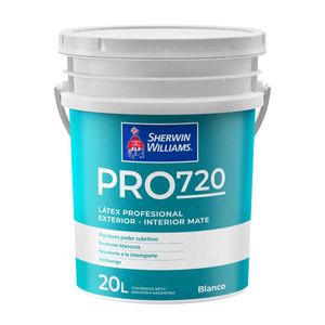 Látex interior / exterior Pro 720 mate blanco 20 Lts