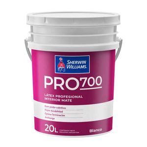 Látex interior Pro 700 mate blanco 20 Lts