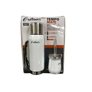 Termo Mate Acero Inoxidoble Tapon Cebador Outdoors