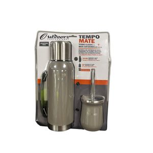 Termo Mate Acero Inoxidoble Tapon Cebador Outdoors