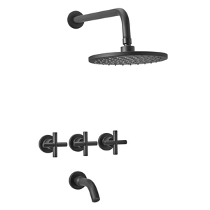 Griferia Baño Ducha Peirano Black Velvet 80-190 de Embutir