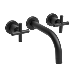 Griferia Baño Peirano Black Velvet 62-190 Lavatorio Pared de Embutir