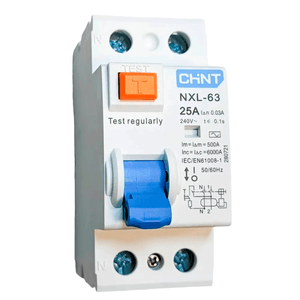 Disyuntor Diferencial Bipolar Chint 2x25a 30ma 6ka
