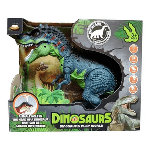 Dinosaurio Camina Luz Y Sonido Bota Huevos Y Vapor 99815 Wabro