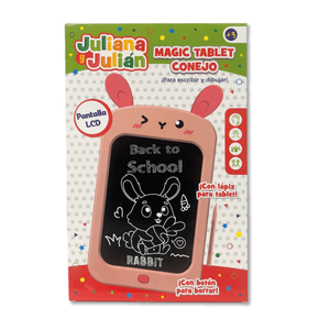 Juliana y Julia Magic Tablet Conejo a Color