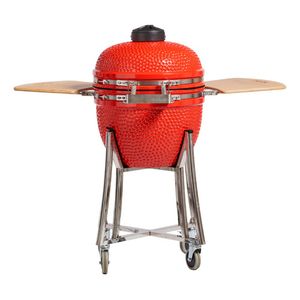 Parrilla Kamado Bbq Grill Kadu K20 Ahumador Ceramico Rojo