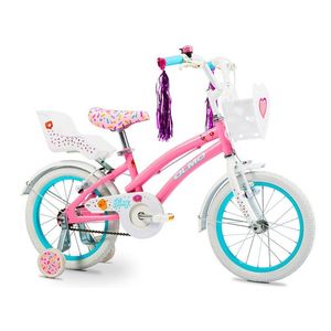 Bicicleta Olmo Tiny Rodado 16 Rosa Rígida Timbre