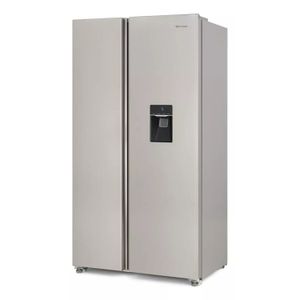 Heladera Whirlpool SBS Inverter No Frost 518lts WRS955FWMS Inox Plata