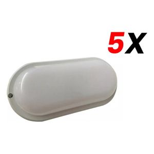 Pack X5 Tortuga Ovalada Candela 18w Luz Fría 1350 Lúmenes