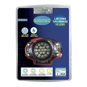 Linterna De Minero 19 Leds Neon Evol1331