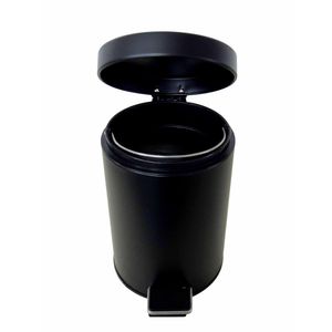 Cesto De Basura Negro Mate Plástico 3 Litros