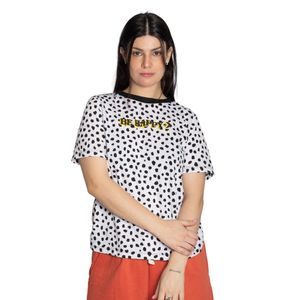 Remera Converse Animal Happy Textil Mujer Moda Blanco