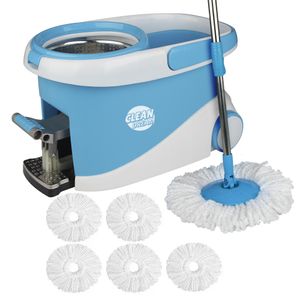 Mopa Gadnic Clean Dream con Balde Escurridor Centrífugo c/ Pedal Lampazo 360°