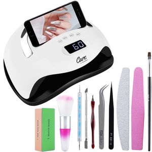 Cabina Uñas LED UV Gadnic Lampara Secador de Uñas Acrílicas Con Ranura + Mango Flexible