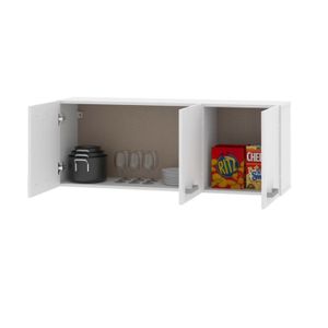 Mueble Alacena Blanca 1,20 Mt Dielfe Manijas Cromadas CEA120