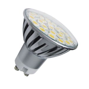 LAMPARA DICROICA 24 LEDS 4.5W FRIA GU10 METAL