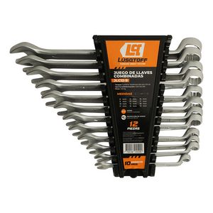 Juego De 12 Llaves Combinadas Lusqtoff Milimetricas 8 A 19mm