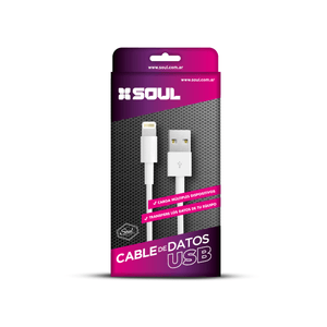 CABLE USB SOUL LIGHTNING 1 MT BLANCO
