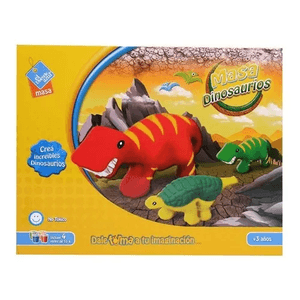Juego De Masas Dinosaurios El Duende Azul 6056 Fibro