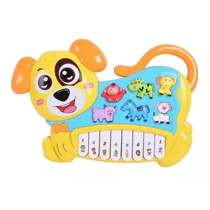 Piano Animalitos Con Luces Y Sonido El Duende Azul 7539 Fibro