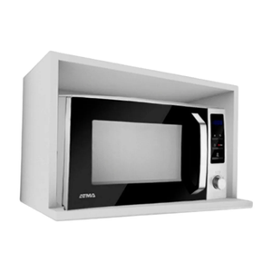 Alacena Porta Microondas Cocina 60 Cm Blanco Melamina