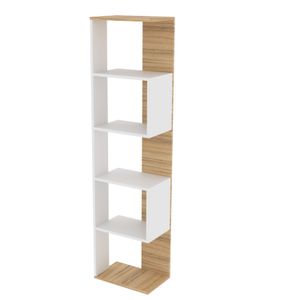 Biblioteca Abierta Cubos 0.45 Mts Fiplasto Blanco y Coco