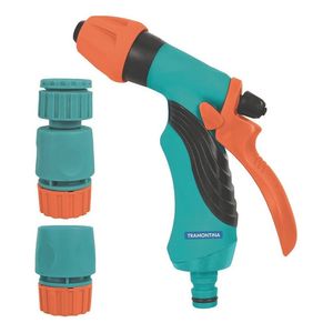 Kit Riego 3 Piezas Manguera 1/2 Pistola + Acoples Tramontina