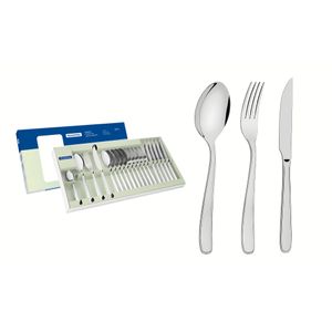 Juego De Cubiertos Tramontina Acero Inox Maresias 24 Piezas