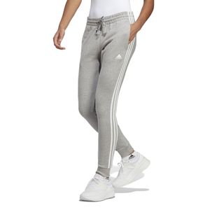 Pantalón Adidas Essentials 3 Stripes Mujer Moda Gris