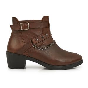 BOTA CLARK MARRON BOTINETAS MUJER CUERO ZAPATO