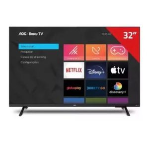 TV LED 32 AOC 32S513577G- SMART HD HDMI USB ROKU TV