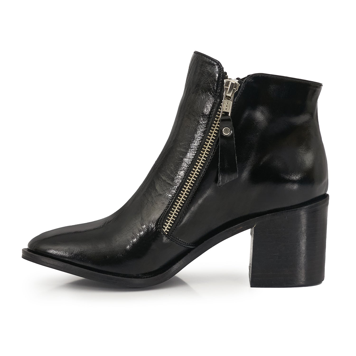 BOTA CRYSTAL NEGRA MUJER BOTINETAS ELEGANTE CUERO Provincia Compras