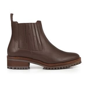 BOTINETA LANSING MARRON MUJER BOTAS CUERO ELEGANTE