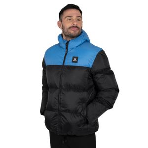 Campera Topper Puffer Block Hombre Moda Negro