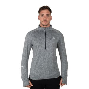 Buzo Topper Mid Layer Running II Hombre Running Gris