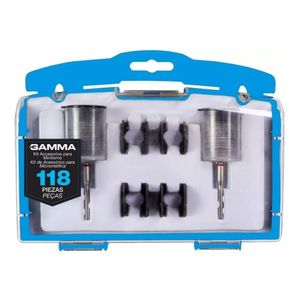 set kit accesorios para minitorno gamma juego 118 piezas