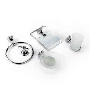 Set De Accesorios Metálicos 5 Piezas Para Baño Gloa Afm0101