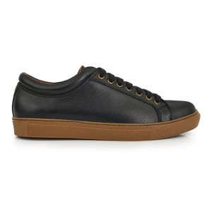 ZAPATILLA TREMBLAY NEGRO ZAPATOS HOMBRE CUERO URBANOS