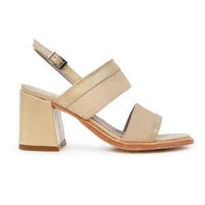SANDALIA BASIS BEIGE MUJER VESTIR CUERO CHINELA