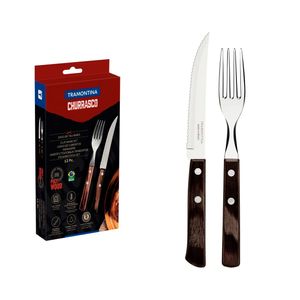 Juego De Asado X 12 Pz Polywood