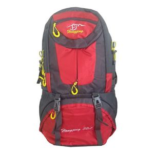 Mochila Para Camping Trekking Outdoor Tm Rojo De 50lts